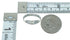 Southwest Turquoise Inlay Silver Ring Size 5-3/4 AX80873